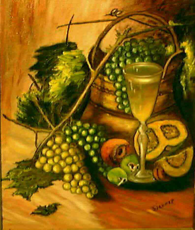 Nature morte aux raisins