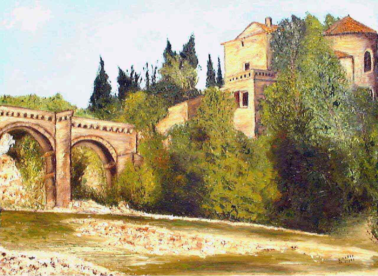 Le pont St Nicolas prs de Nmes